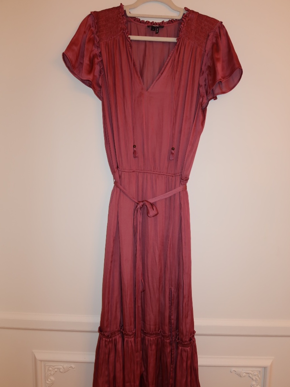 Women Maxi Paige Dress Rose Color Size L
